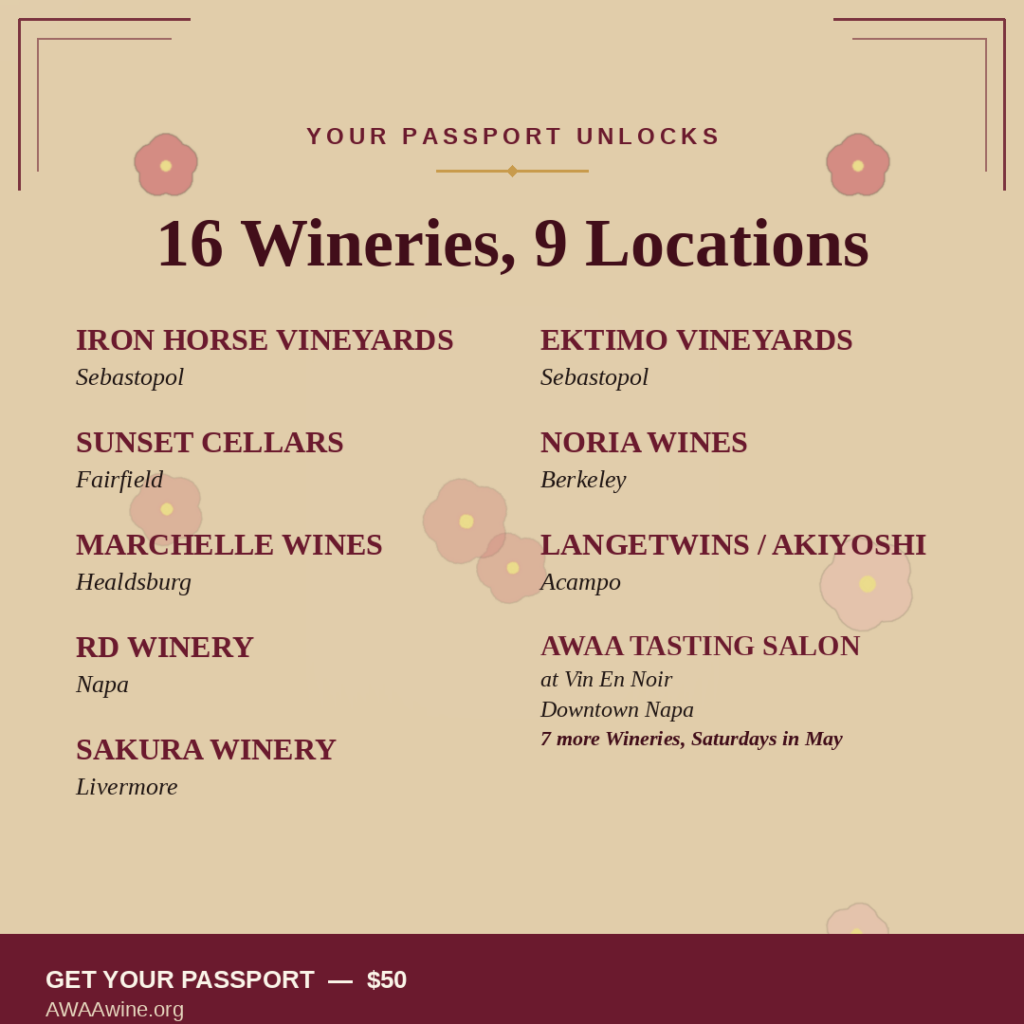 AWAA Wine Passport - Asian Wine Association of America